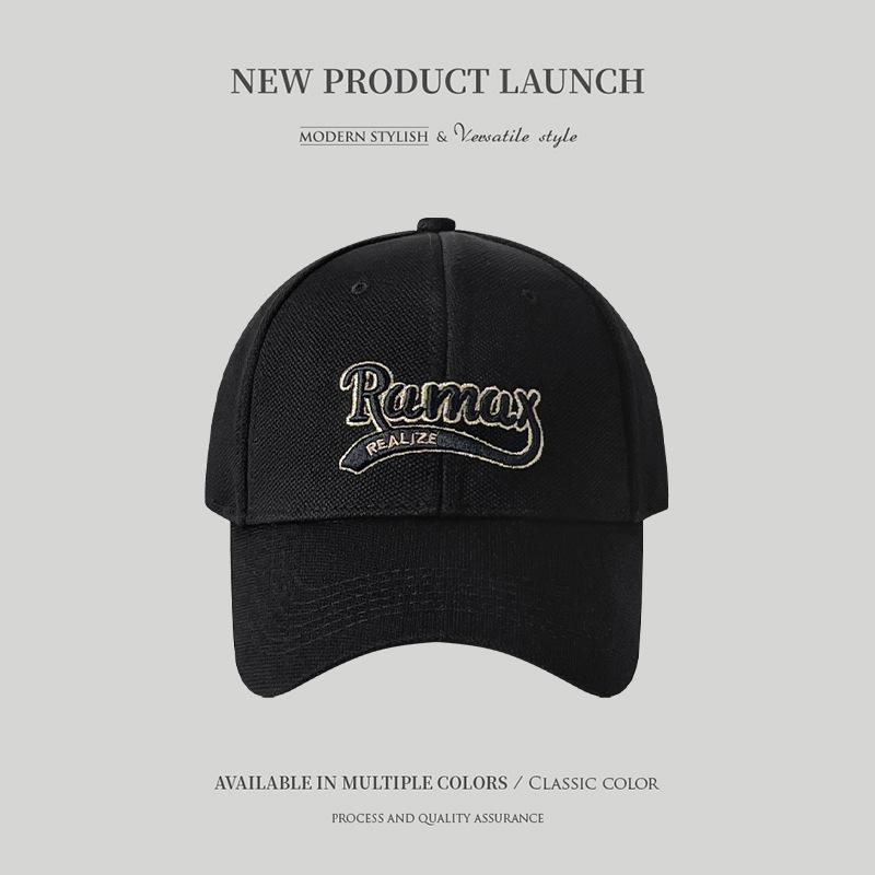 New Three-dimensional Embroidered Letter Hard Top Baseball Cap for Men and Women, Sun Protection, Summer Face Cap, Sun Hat