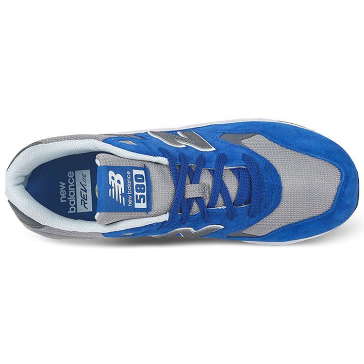 New Balance NB 580 Comfortable Versatile Fabric Low-Top Marathon Running Shoes Unisex sneaker Gray Blue MRT580SB