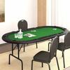 VidaXL Folding Poker Table 10 Players Green 207x106x76 Cm, Poker Table Top, Folding Poker Table, Table 80402