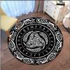 Viking Vegvisir Aegishjalmur Rune Covor rotund Covor pentru dormitor Sufragerie Covor de podea Covor de suprafață Decor mare Covor anti-alunecare