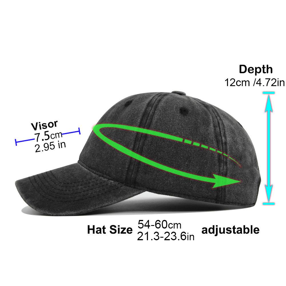 Washable Denim Baseball Cap New Summer Solid Color Cotton Cap Women Ponytail Hats Men Baseball Cap Outdoor Visor Casual Cap