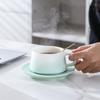 Exquisite and Simple Ceramic Road Treasure Coffee Cup Gift Box Set Light Luxury Gift Afternoon Tea High Value with Spoon Cup Saucer