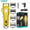 Men's Professional All-metal Electric Hair Clipper with Long Battery Life  Rechargeable Stainless Steel Blade  High Power Safe and Skin-friendly