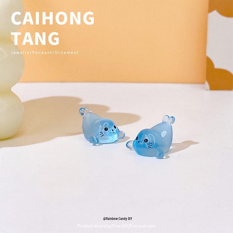 

New DIY Creative Miniature Luminous Baby Seal Ornament