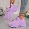 Fashion Sneakers for Women Mesh Breathable Casual Shoes Designer Platform Height Increasing Sports Shoes Comfort Tennis Shoes for Women