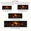 1Pcs Burning Fireplace Flame Non-Slip Washable Area Rug Runner for Entryway, Living Room, Bedroom & Patio