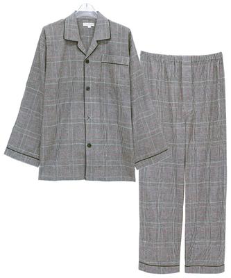 NISHIKI Long Sleeve Cotton Viyella Top and Bottom with Perfect for Spring and Autumn Loungewear Men's Pajamas, 100% Material, Skin-Friendly,