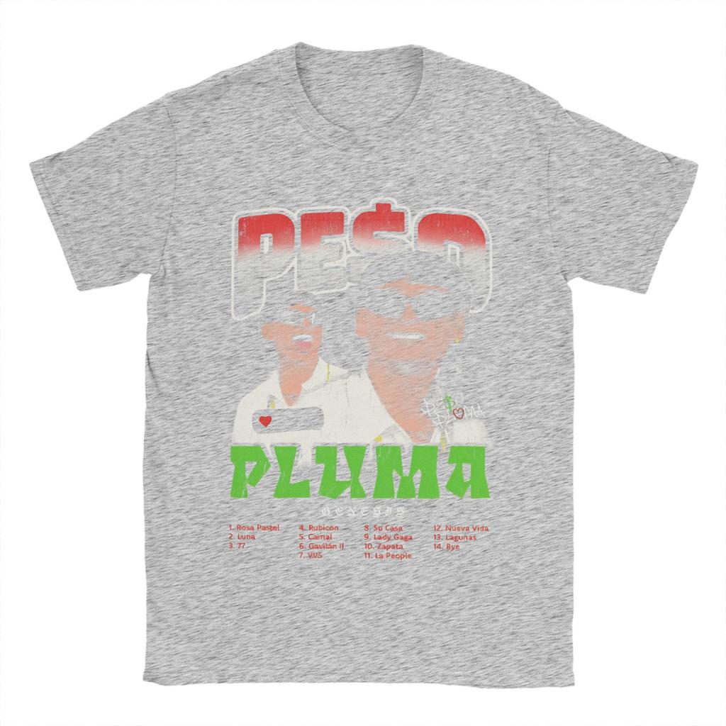Vintage Singer Peso Pluma Dinastía Tour 2026 TShirts Unisex Crew Neck 100 Cotton T Shirt Short Sleeve Tee Shirt Plus Size