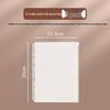 A4 Large Capacity Family Document Organizer with Transparent Pages for Birth Certificates and Household Registers