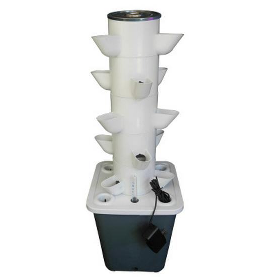 Mini Hydroponic Tower: Soilless Vegetable Growing Machine for Home or School Projects