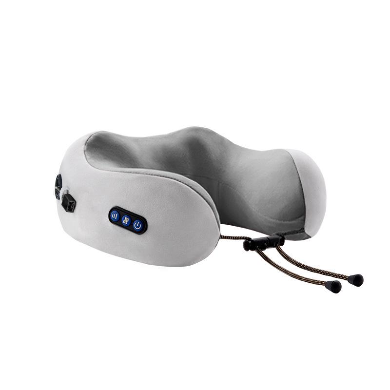 Portable Memory Foam U-Shaped Neck and Cervical Massager Pillow