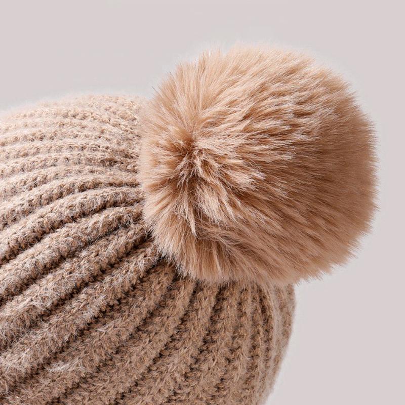 1Pc All-in-one Outdoor Hiking Winter Acrylic Fiber Warm Face and Neck Cover Plush Knitted Hat Cycling
