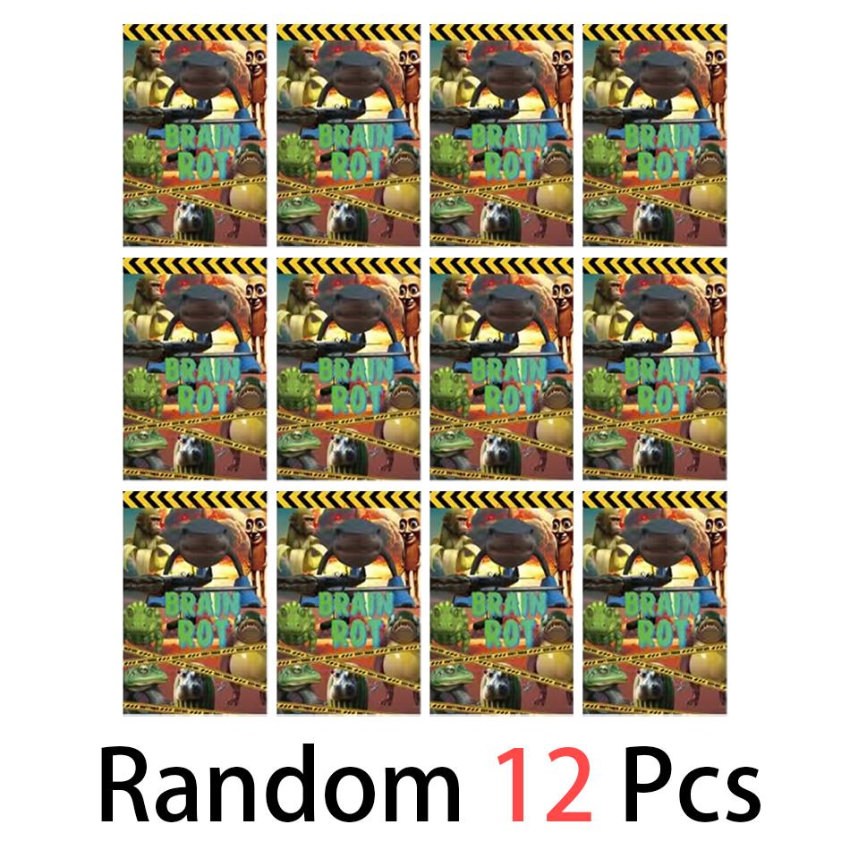 8Pcs/Set Anime Tung Tung Sahur Figure 24Pcs Baged Action Figurine Doll Kits Collection PVC Model Toy Children Birthday Gift