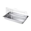 Buffet Chafing Dish Stainless Steel Food Server Chafer Tray with Double-Sided Flip Lid And Ice Packs