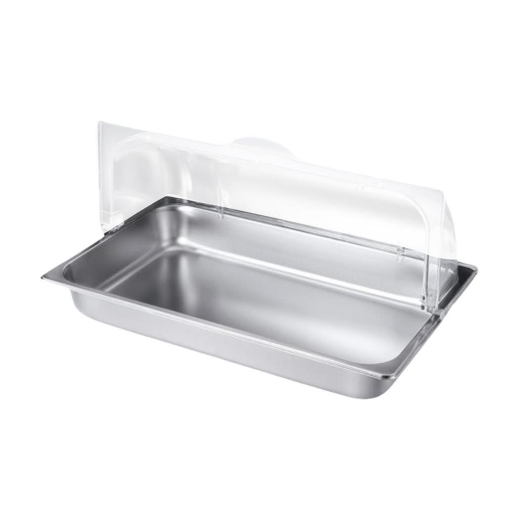 Buffet Chafing Dish Stainless Steel Food Server Chafer Tray with Double-Sided Flip Lid And Ice Packs