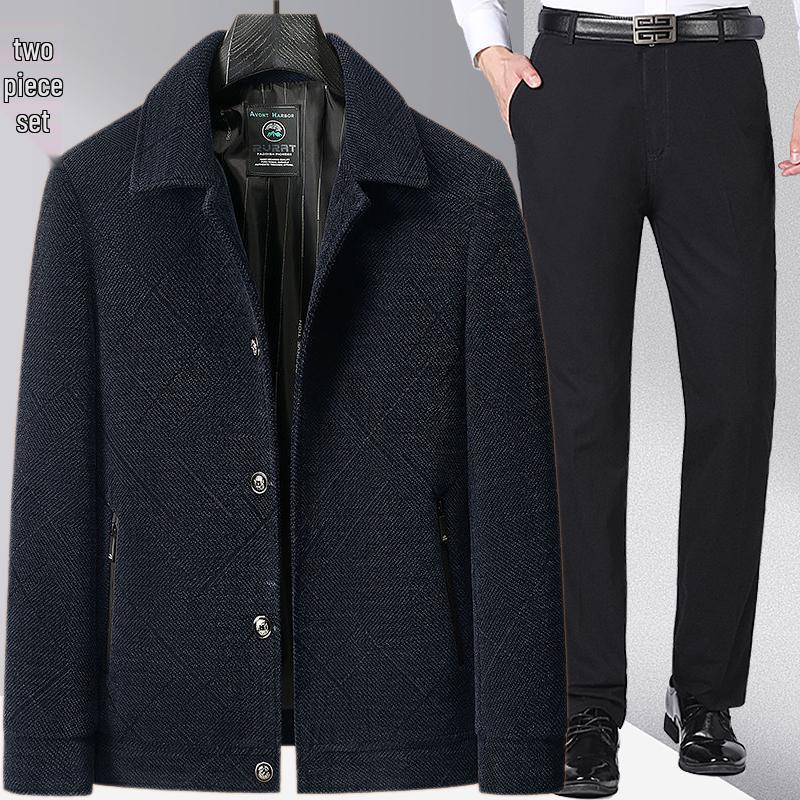 

Woodpecker Chenille Jacket for Middle-Aged and Elderly Men - Spring/Autumn Wear for Dads and Grandfathers 175/L for 50-53 kg