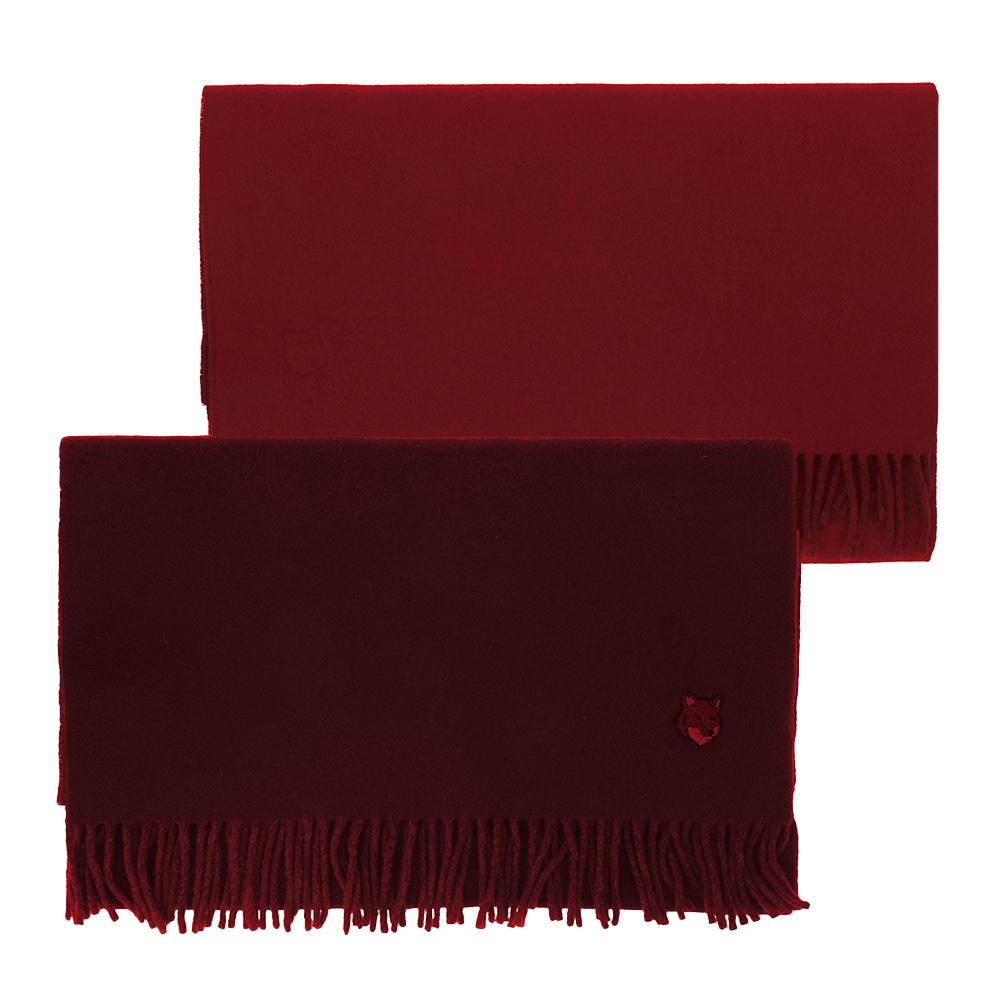 

Maison Kitsune Nm06201wa0018 P677 Bold Fox Head Double Face Fringe Muffler NM06201WA0018 P677