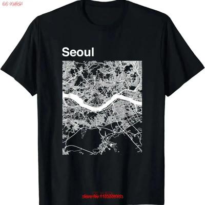 Neues limitiertes Seoul Südkorea Klassisches Stadtplan-Design Bestes T-Shirt S 3XL Vintage Weich Mode Grafik Vielseitig Vintage