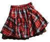 [PureAribon] Plus Size Elastic Waist Check Skirt, Men's Size Available, TOKYO GOODS MARKET (3XL)