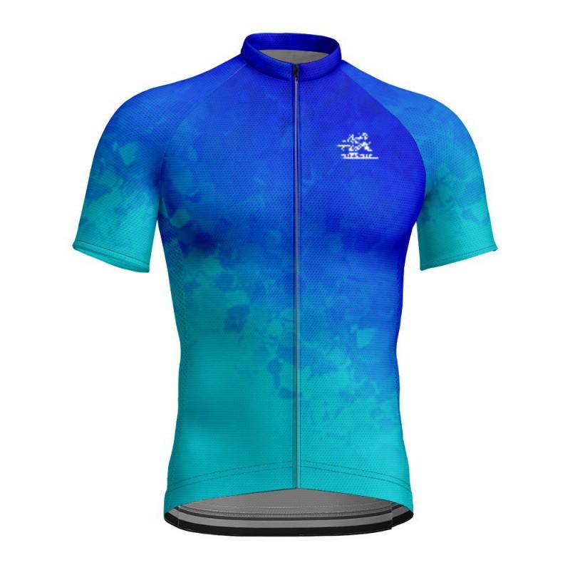 One-piece Men s Short-sleeved Slim-fitting Cycling Suit 3D Digital Print M