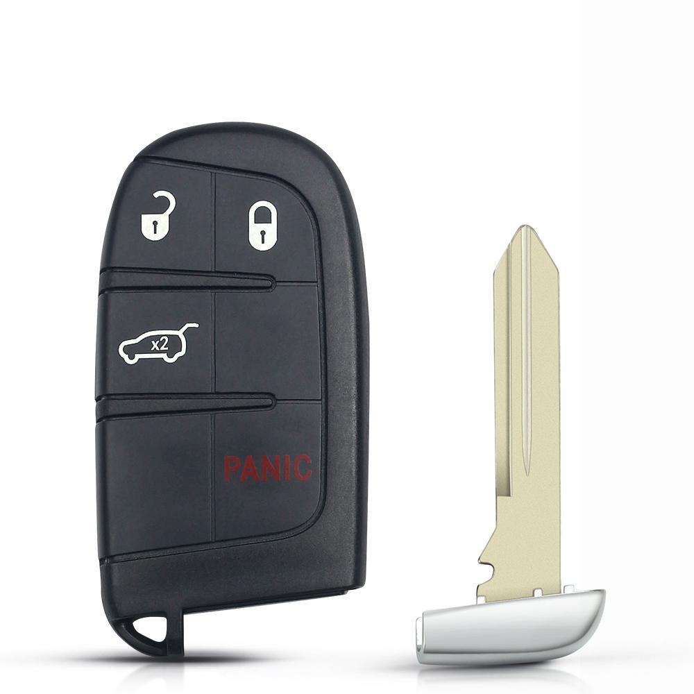 Guscio Chiave Intelligente per Jeep Renegade Compass Cherokee Dodge Ram 1500 Journey Charger Challenger Chrysler 1500 2/3/4/5 Tasti