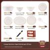 Moda Lanka 56-Piece Nordic Ceramic Dinnerware Set