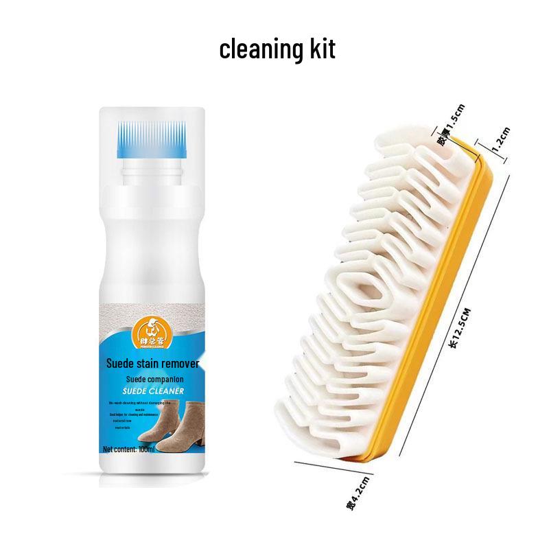 Suede & Nubuck Cleaning Brush - Soft Rubber Bristles for Snow Boots and Stain Removal