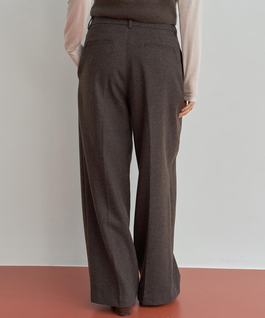 Oeoseoul Classic Wool Pants [Brown]