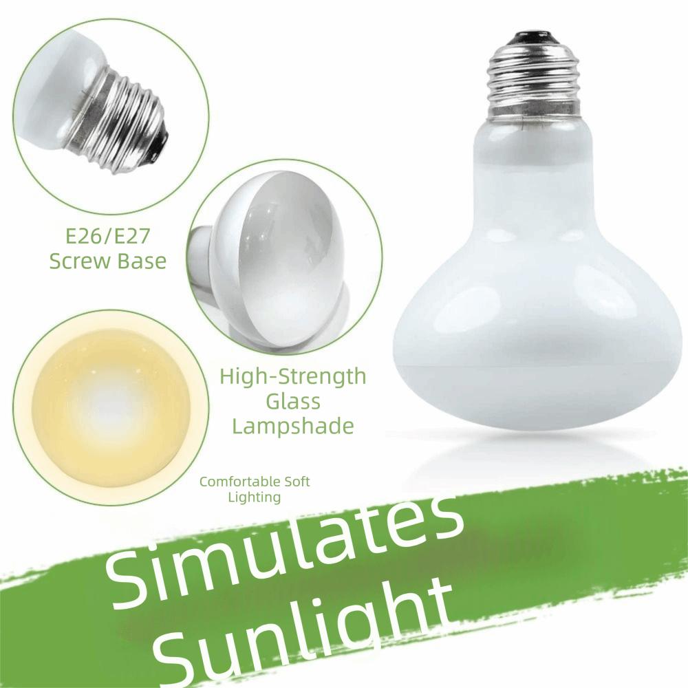 110/220V Daylight Heat Bulb 25/50/75/100W Basking Light Pet Daylight Lamp Lizard Habitat