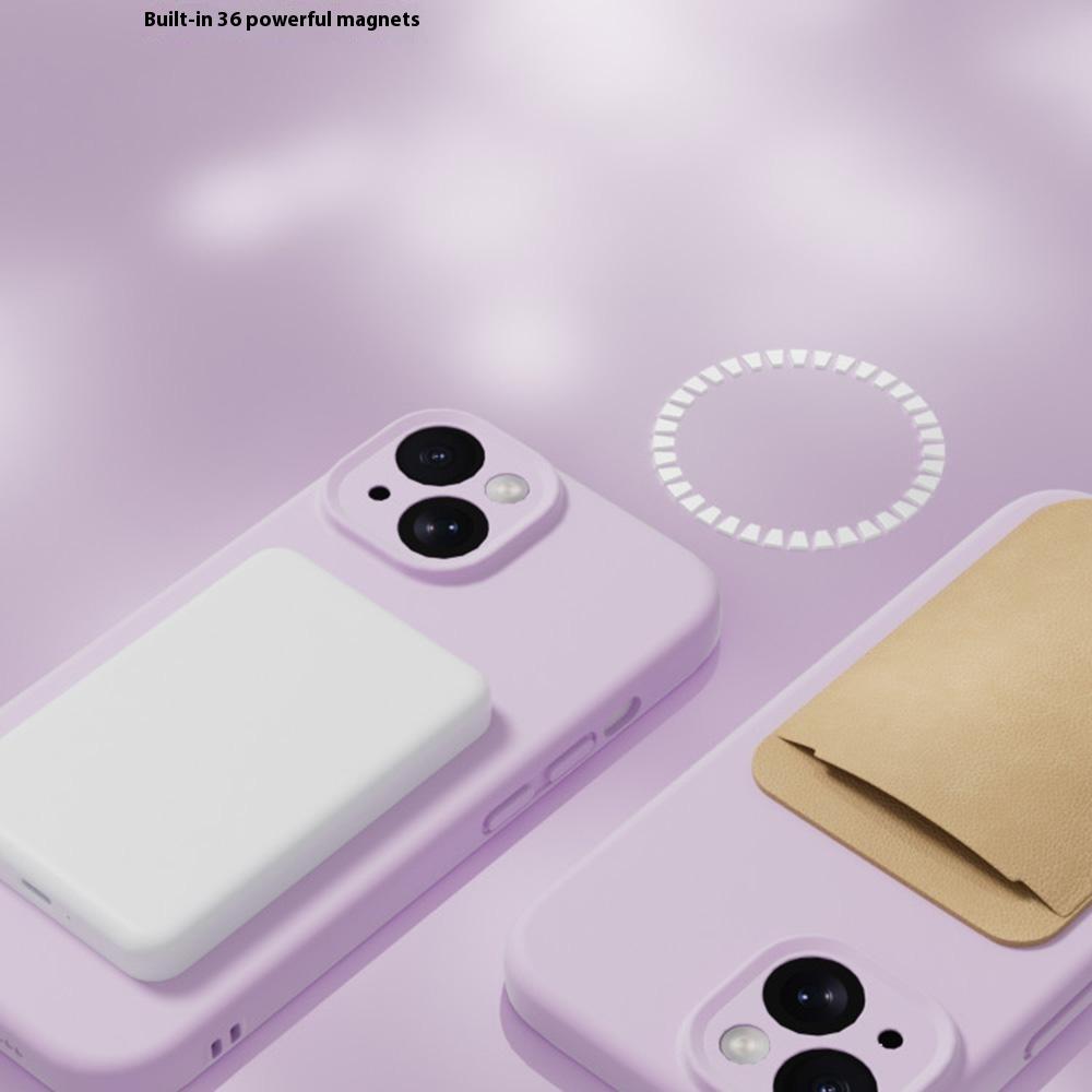 YCADEN Etui na iPhone 15 Kompatybilne z MagSafe Precyzyjne wycięcia TPU Pokrowiec na tył telefonu