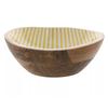 Tigela Listrada de Madeira de Manga Country Living