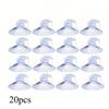 20pcs Car Windshield Sunshade Suction Cups, PVC Suction Cup Car Window Curtain Suction Cup, Loop Sunshade Suction Cup Hook