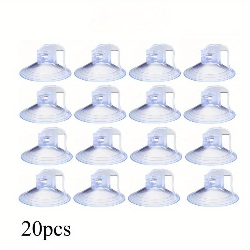 20pcs Car Windshield Sunshade Suction Cups, PVC Suction Cup Car Window Curtain Suction Cup, Loop Sunshade Suction Cup Hook