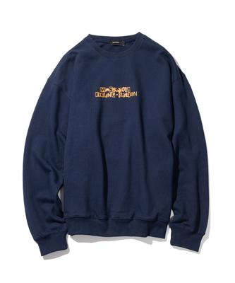 MASSNOUN Feeling Station Heavy Oversized Sweatshirt Mshcr003-Nv