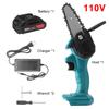 4 Inches Mini Cordless Electric Chain Saw 24V Lithium Battery Charger Portable Rechargeable Garden Logging Saw  Woodworking Tools