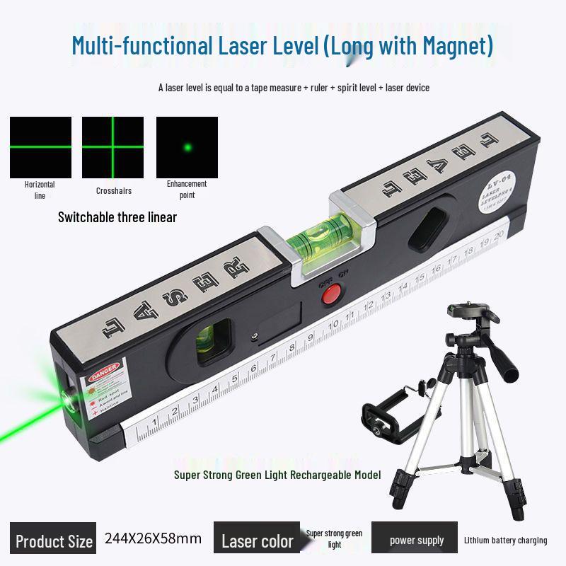 High Precision Infrared Cross Line Laser Leveling Tool