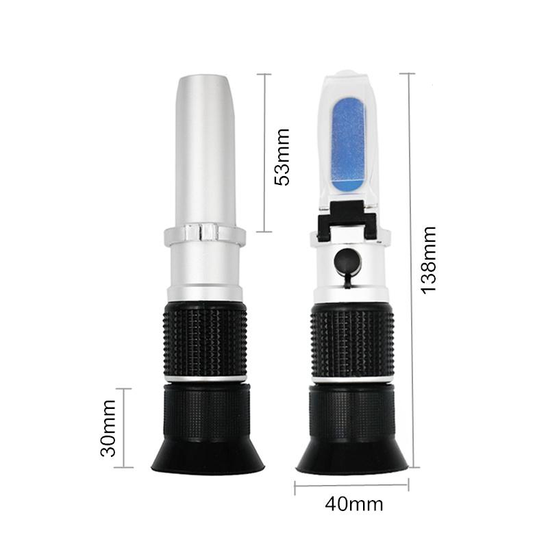 0-90% Brix Refractometer Handheld Sugar Content Fruit Juice Liquids Tester Accuracy Brix Instrument with Retail Box