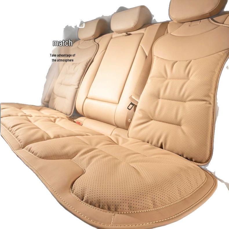 Nappa Leather All-Season Car Seat Cushion for Model 3 - Rear Seat