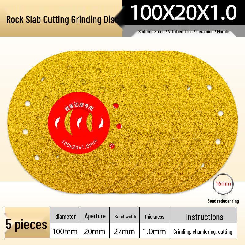 45° Beveling Disc: Dual-Use Saw & Flat Grinder for Sintered Stone Tile