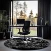 The Nightmare Before Christmas Printed Round Rug Carpet Chair Rug Area Rug Entryway Doormats,for Office Chair Living Room Bedroom Kitchen Room.