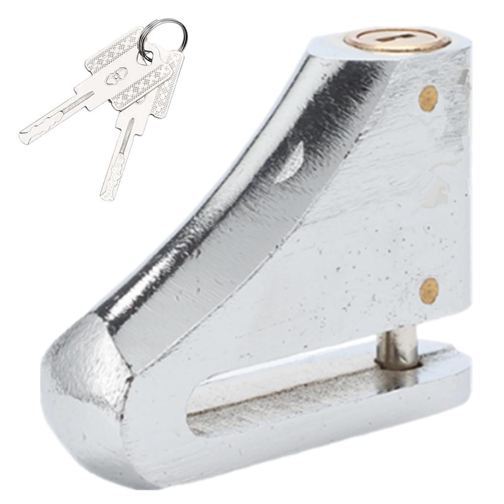 LIKENNY Motorcycle Disc with Compatible with Disc 42mm Long and 8mm Thick Lock, Anti-Theft, Heavy-Duty, Key, Brakes, Approx.