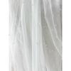 Elegant Pearl Beaded Bridal Cathedral Veil, Long Train Tulle Shawl Wrap Wedding Accessories for Bride Length 230cm
