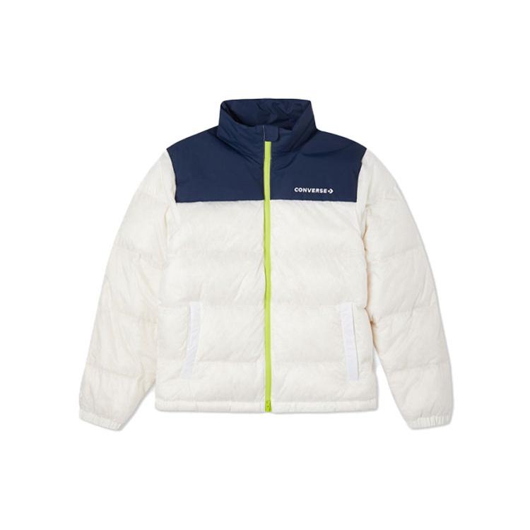 Converse Short Down Jacket Asia Sizing White Midnight Navy Men s 10022767-A01 L