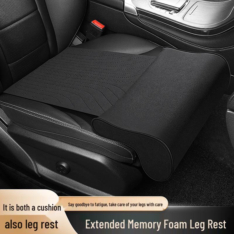 Universal Memory Foam Car Seat Leg Rest Cushion with Extended Support