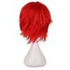 Men Short Dark Red Wig Anime Gaara Cosplay Wig Heat Resistant Synthetic Wigs
