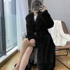 Women Plus Size Luxury   Faux Furs Coat Warm Outerwear Long Coat