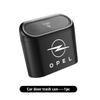 AAJA1 Car Door Trash Can ABS Auto Seat Back Storage Bin with Push Lid For Opel OPC Astra J H G K Insignia Corsa D B E Mokka Vectra B