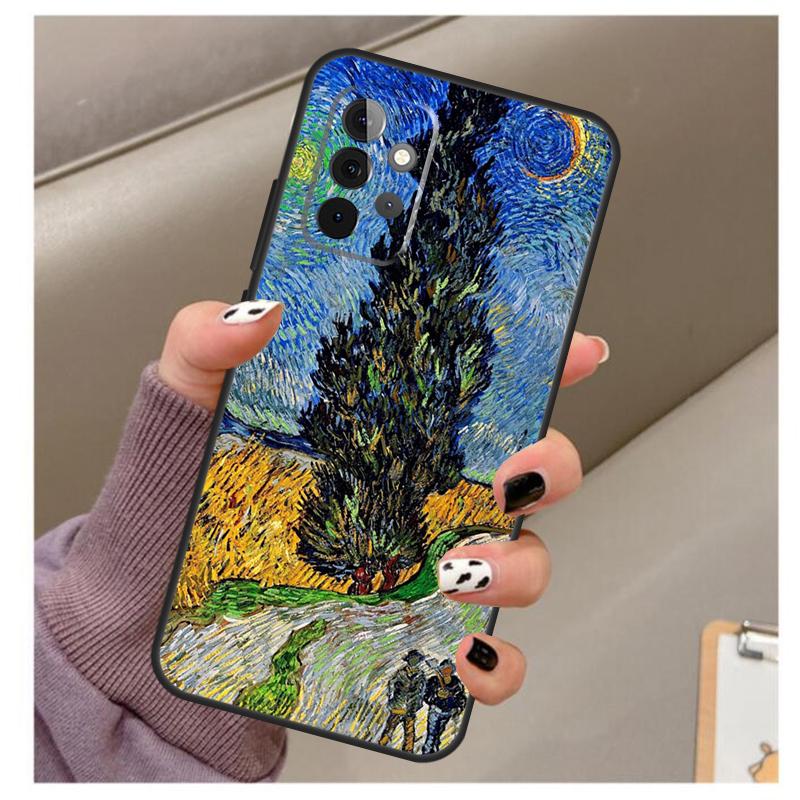 Paintings Starry Night Van Gogh Case For Samsung Galaxy A35 A55 A15 A32 A12 A22 A52 A06 A54 A34 A14 A56 A36 A26 A16 A13 A53