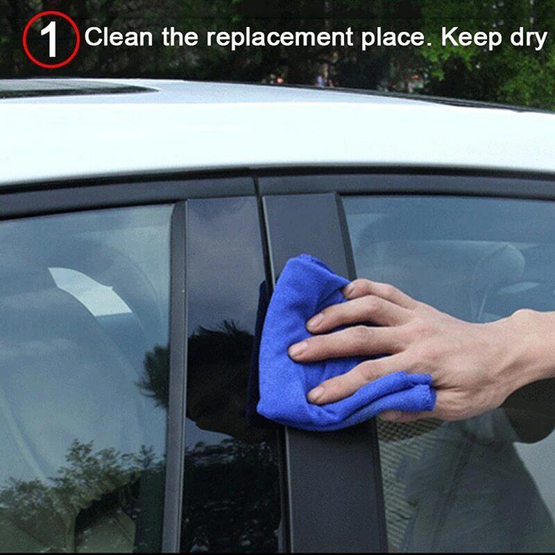 6Pcs Glossy Black Pillar Posts Door Window Trim Decoration Cover Stickers Styling For Nissan Altima 2008-2012