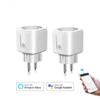 Smart Life App Smart WiFi Steckerschalter 16A Fernsteuerung mit Sprachsteuerung Leistungsmonitor Steckdosen-Zeitstecker Funktioniert mit Alexa Google Home